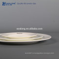 3 шт. Белый пользовательский логотип Bone Китай Fine Ceramic Dinner plate set